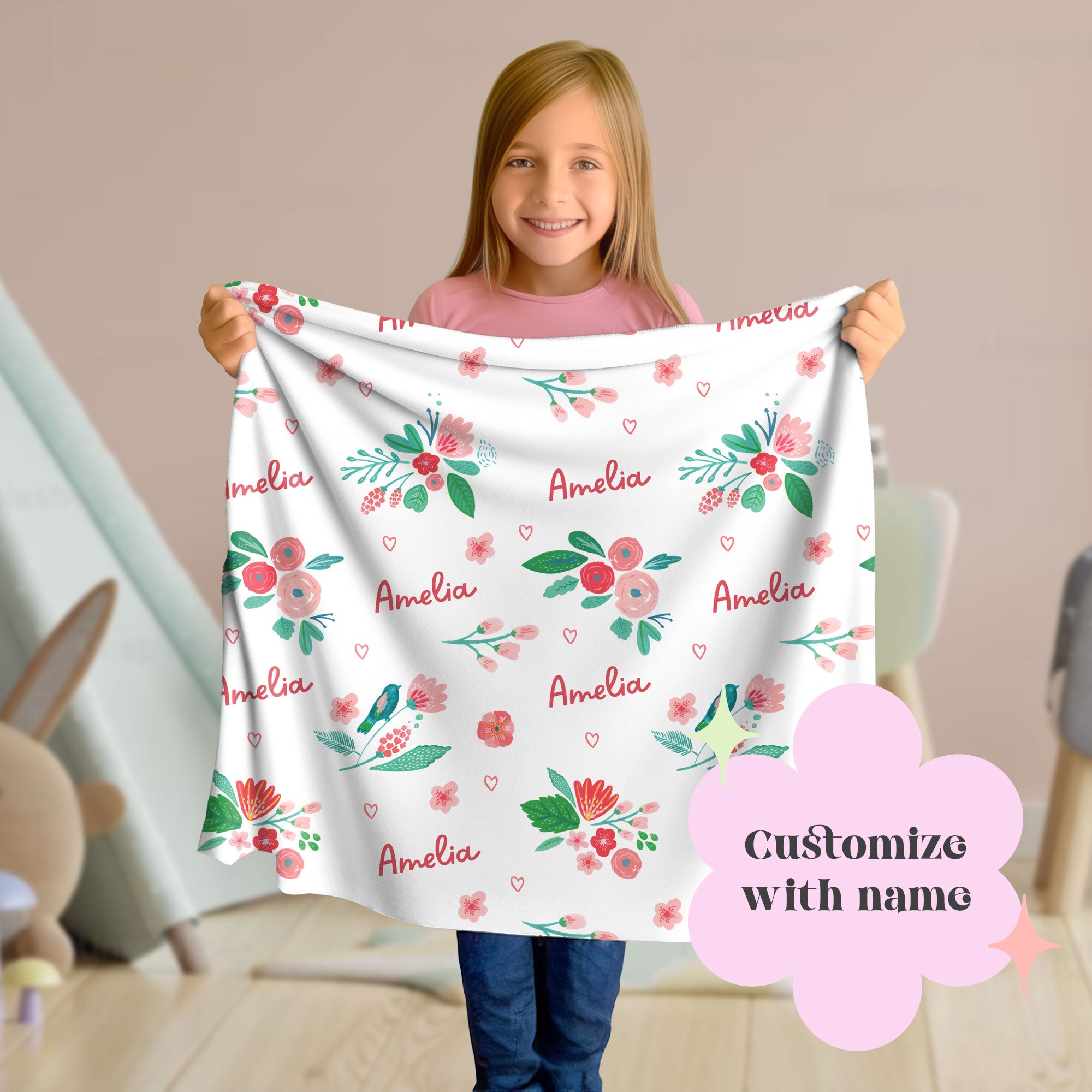 Hello Spring fashion Baby Blanket