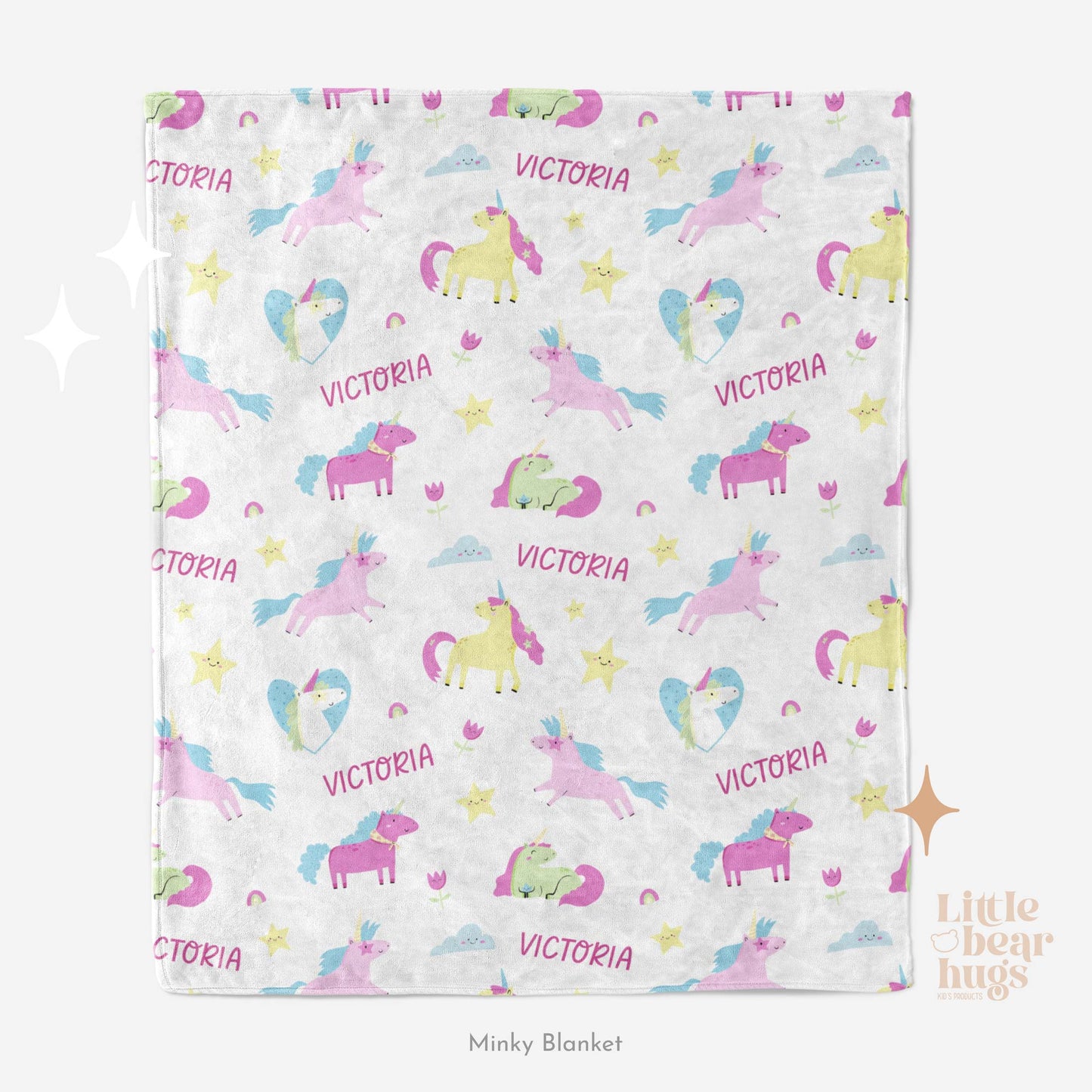 Enchanted Unicorn Personalized Blanket