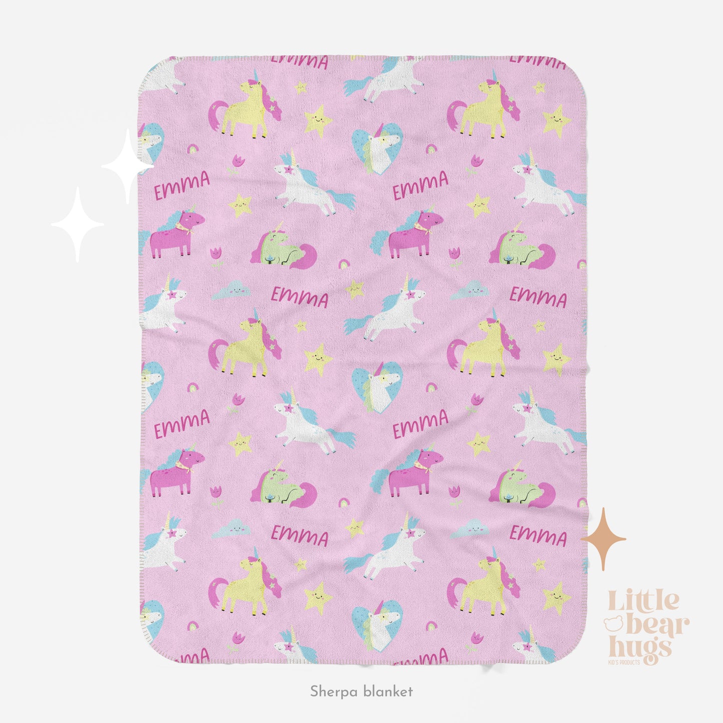 Enchanted Unicorn Personalized Blanket