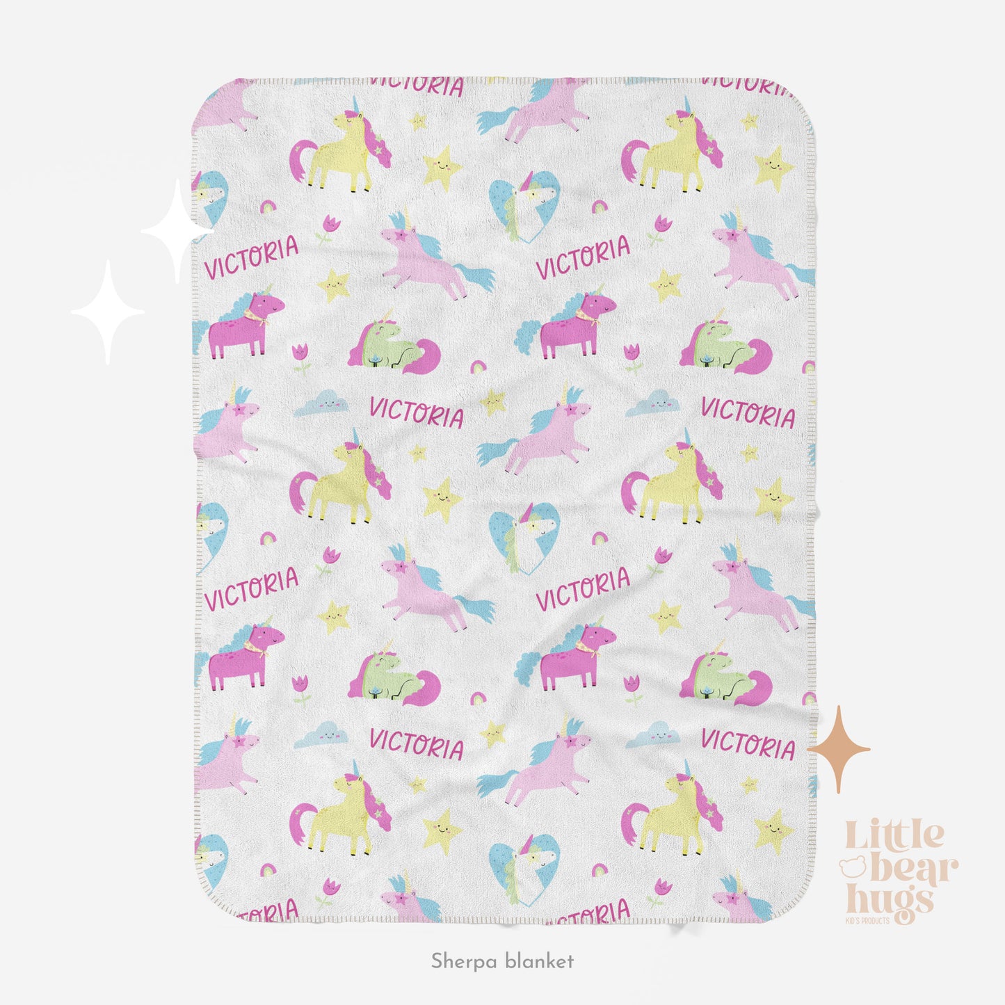 Enchanted Unicorn Personalized Blanket