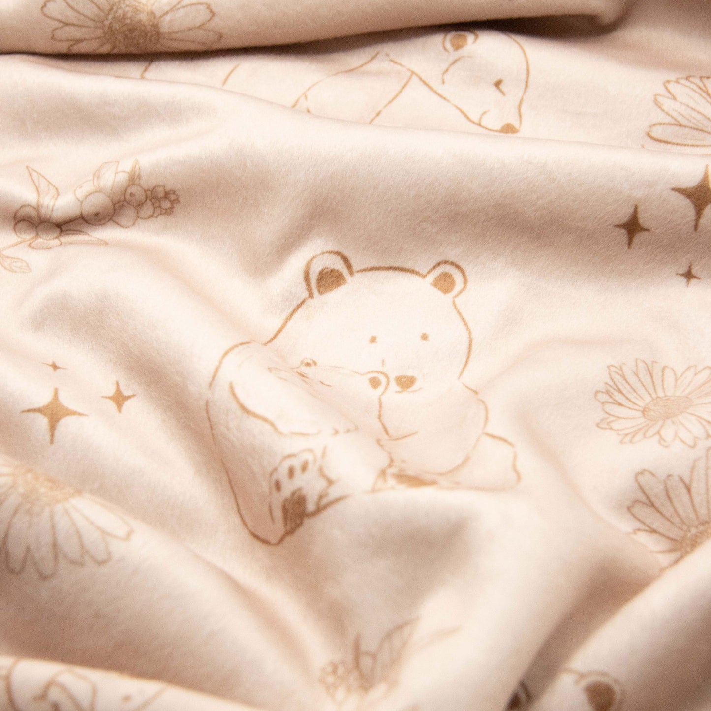 Mama bear & Cubs Personalized Blanket