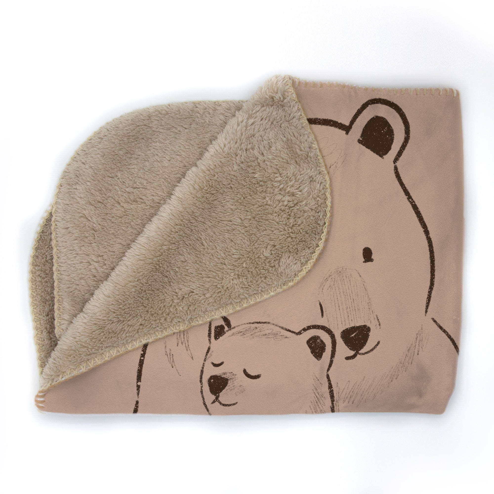 Big Bear Personalized Blanket Little Bear Hugs